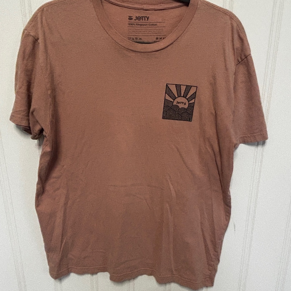 Men's Short Sleeve Crewneck T-Shirt in Dusty Brown